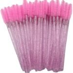 Escovinha para Cílios Descartável Rosa