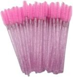 Escovinha para Cílios Descartável Rosa