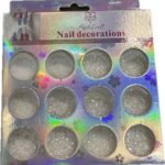 Kit Glitter Flocado 12 Unidades Branco Real Love