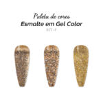 Kit 3 Esmaltes Tons de Dourado 10ml - Real Love - Imagem 2